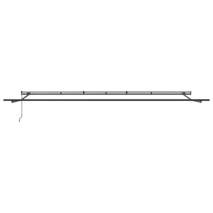 vidaXL Einziehbare Markise Hellgrau 600 x 350 cm Stoff