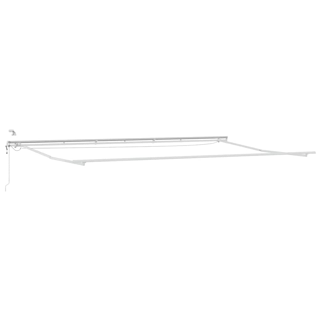 vidaXL Store banne manuel vert et jaune 600 x 350 cm Tissu et métal