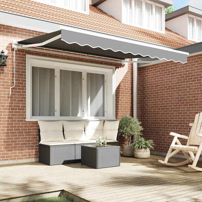 Markisenrahmen Weiß 3,5 x 2 m Pulverbeschichteter Stahl