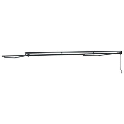 Markisenrahmen Anthrazit 5 x 3 m Pulverbeschichteter Stahl