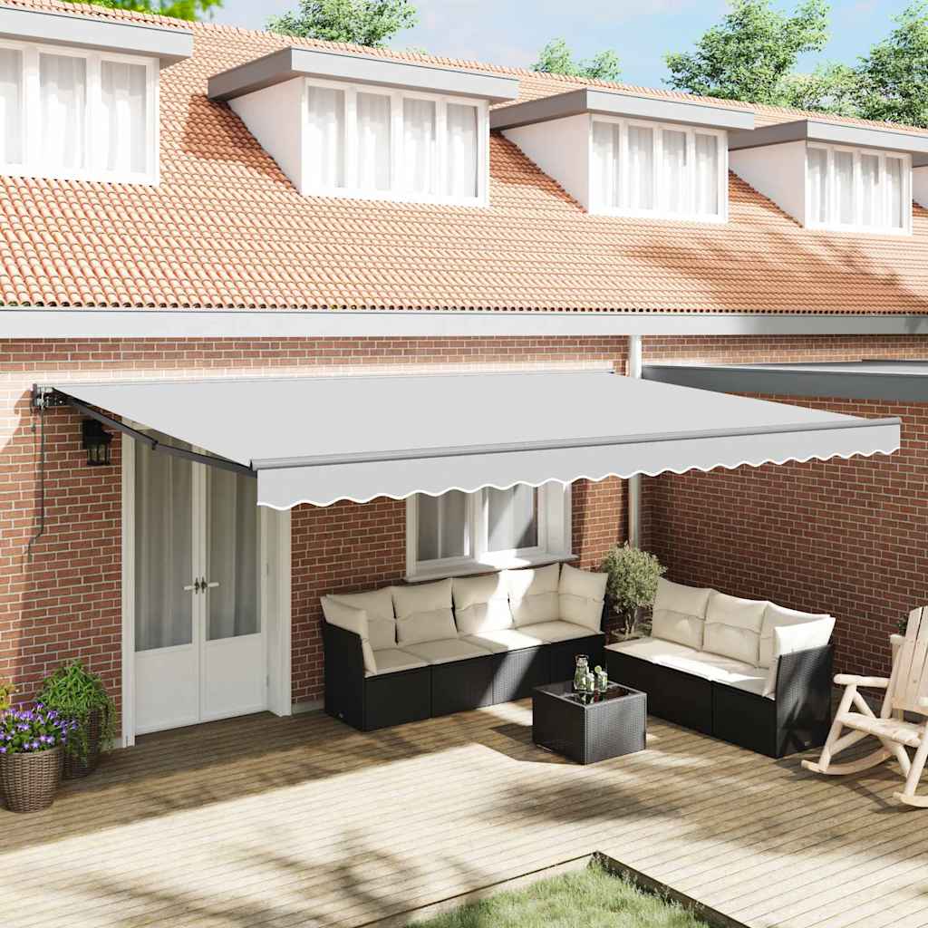 Markisenrahmen Anthrazit 4,5 × 3 m Pulverbeschichteter Stahl