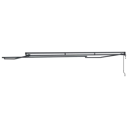 Markisenrahmen Anthrazit 5 x 3 m Pulverbeschichteter Stahl