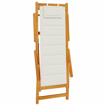 vidaXL Liegestuhl 2 pcs Braun 61.5 x 123 x 82cm Massivholz Akazie