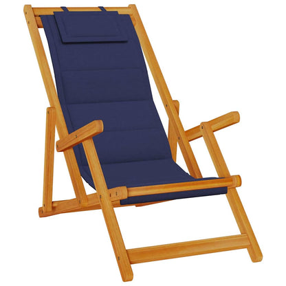 vidaXL Liegestuhl 2 pcs Braun 61.5 x 123 x 82cm Massivholz Akazie