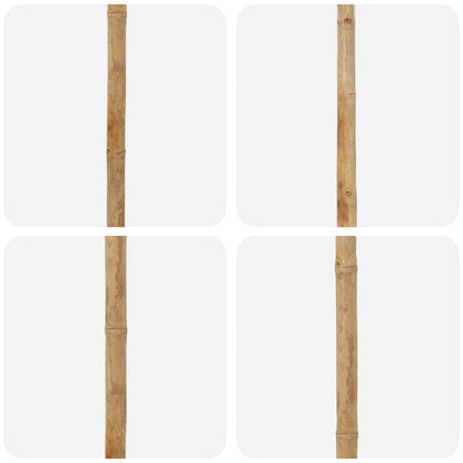 Garten-Sonnenschirm Cremeweiß Ø 270 x 260 cm Bambus