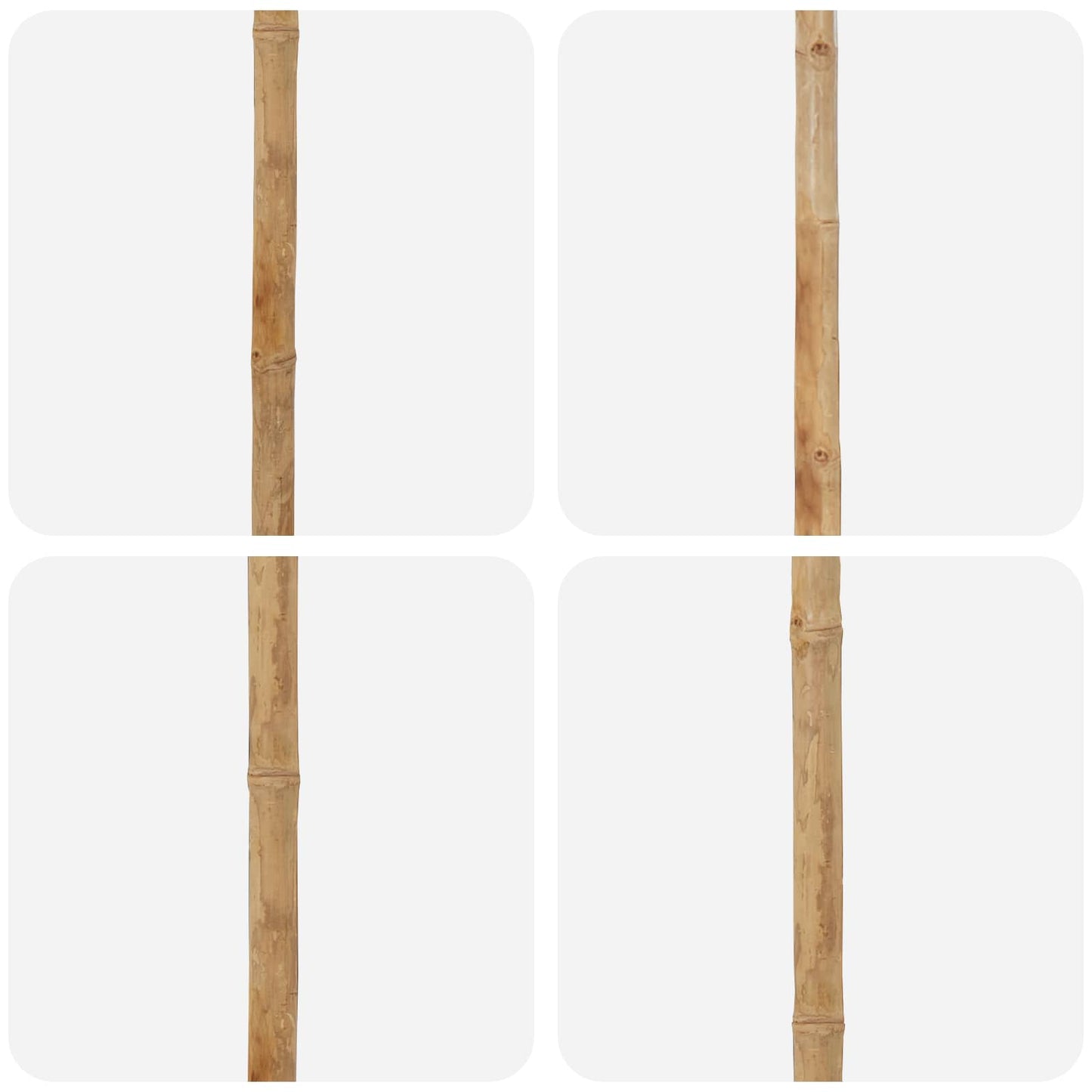 vidaXL Garten-Sonnenschirm Dunkelgrau Ø 270 x 260 cm Bambus