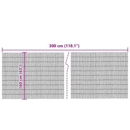 vidaXL Schilfrohrzaun Braun 300 x 160 cm Schilf