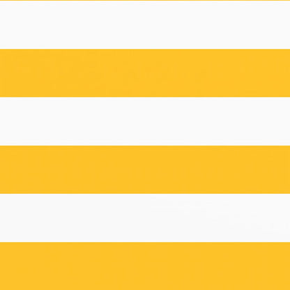 Balkon-Sichtschutz Gelb und Weiß Gestreift 90x800 cm