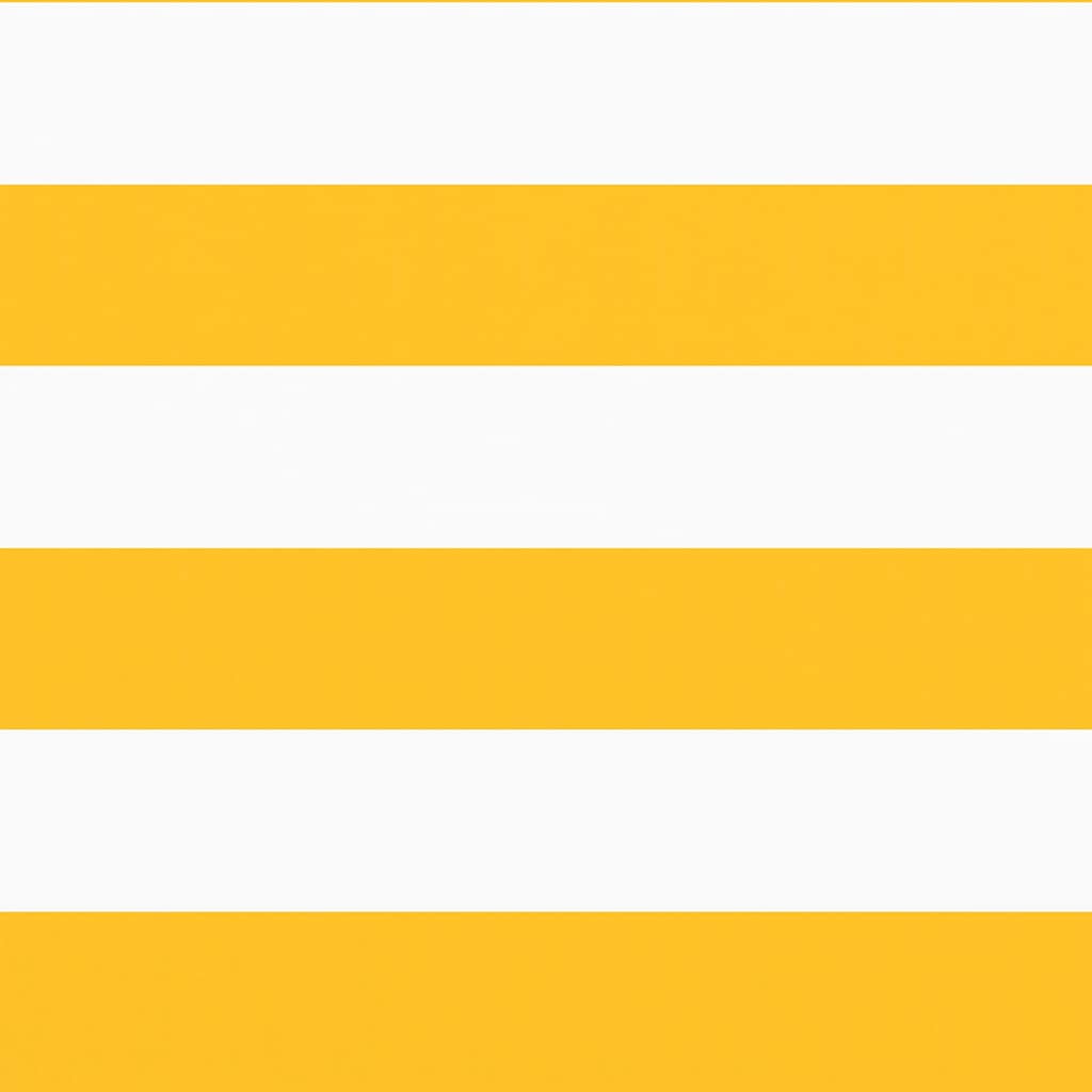 Balkon-Sichtschutz Gelb und Weiß Gestreift 90x1000 cm