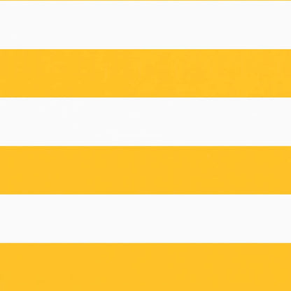 Balkon-Sichtschutz Gelb und Weiß Gestreift 90x1000 cm