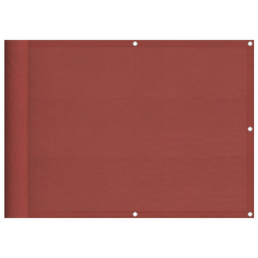 vidaXL Balkon-Sichtschutz Terrakotta 75x800 cm 100 % Polyester-Oxford
