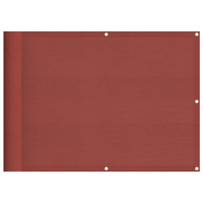 vidaXL Balkon-Sichtschutz Terrakotta 75x800 cm 100 % Polyester-Oxford