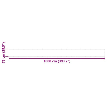 Balkon-Sichtschutz Terrakotta 75x1000 cm 100 % Polyester-Oxford