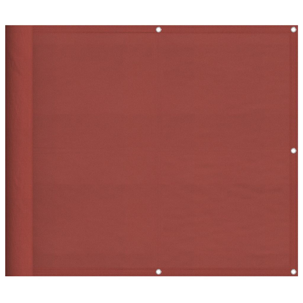 vidaXL Balkon-Sichtschutz Terrakotta 90x700 cm 100 % Polyester-Oxford