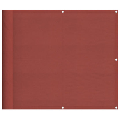 vidaXL Balkon-Sichtschutz Terrakotta 90x700 cm 100 % Polyester-Oxford
