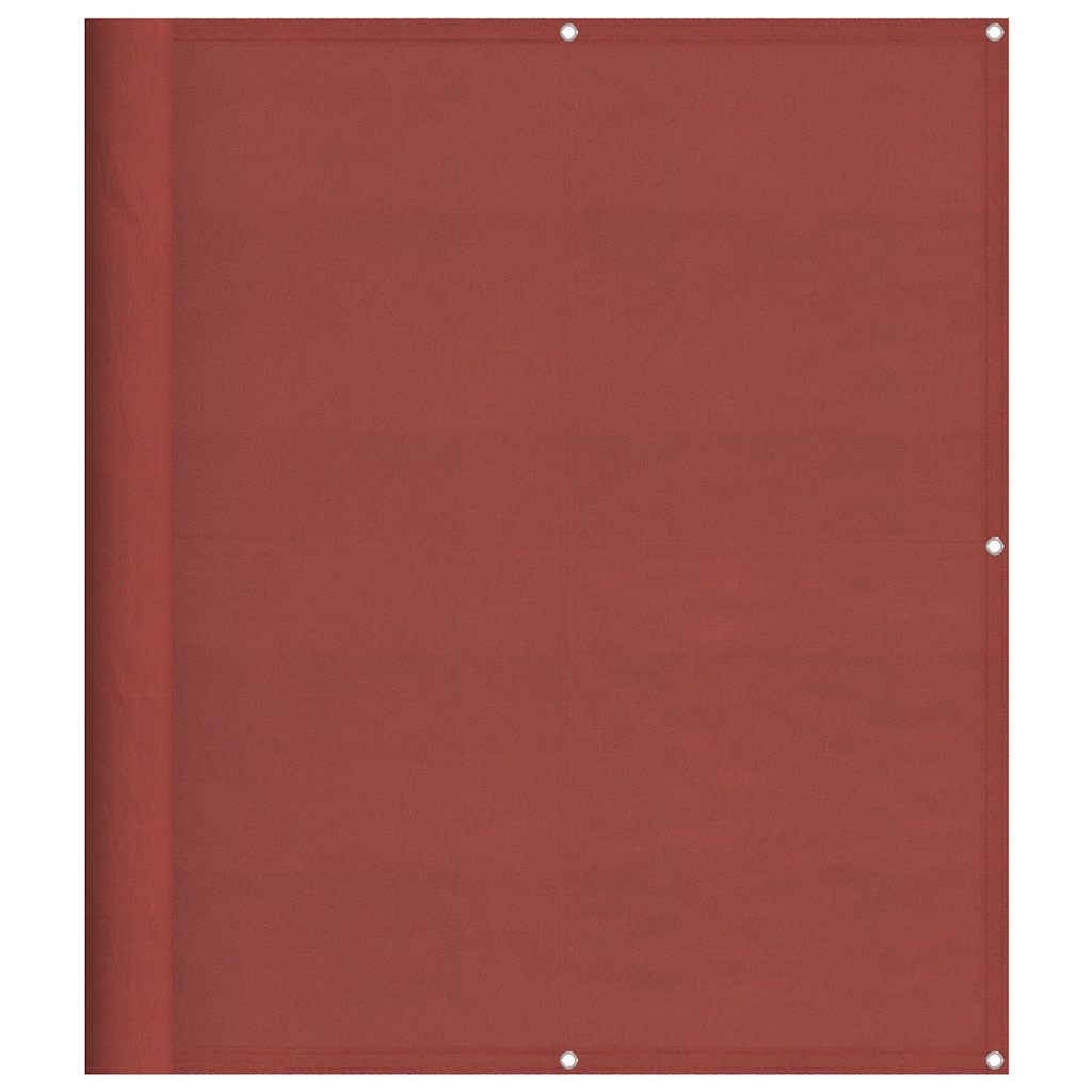 vidaXL Balkon-Sichtschutz Terrakotta 120x800 cm 100 % Polyester-Oxford