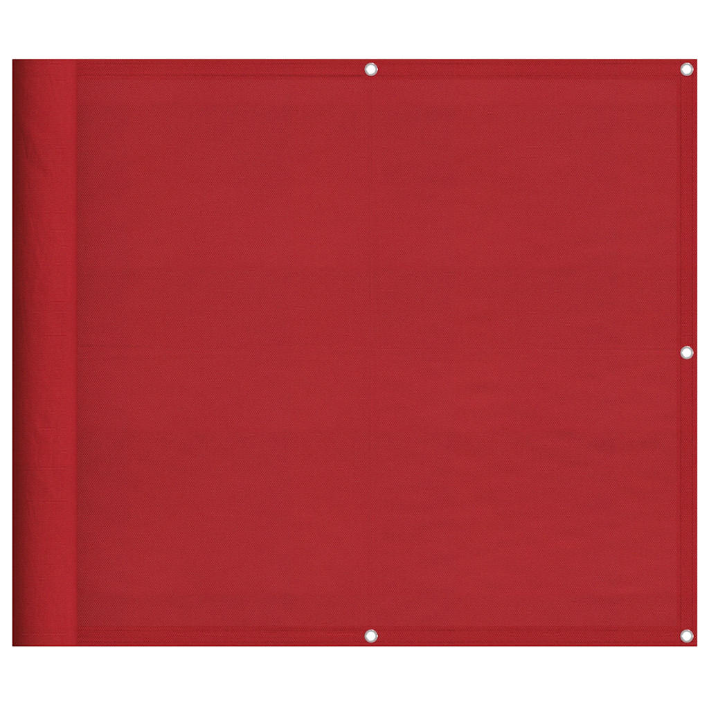 Balkon-Sichtschutz Rot 90x800 cm 100% Polyester-Oxford