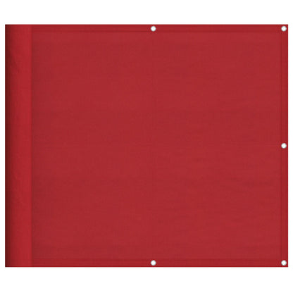 Balkon-Sichtschutz Rot 90x800 cm 100% Polyester-Oxford
