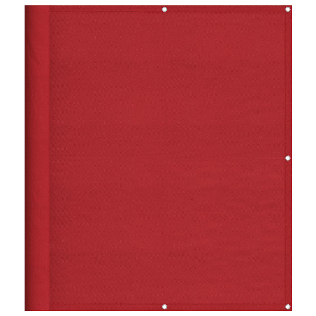 vidaXL Balkon-Sichtschutz Rot 120x700 cm 100% Polyester-Oxford