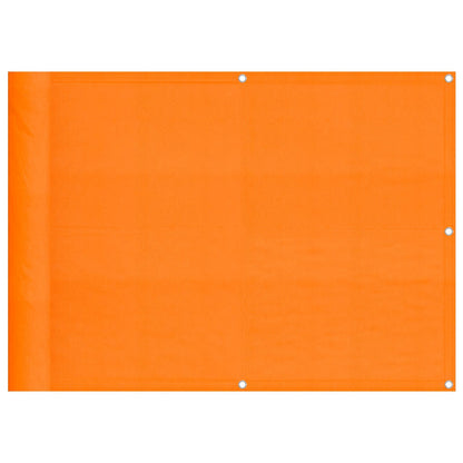 Balkon-Sichtschutz Orange 75x1000 cm 100 % Polyester-Oxford