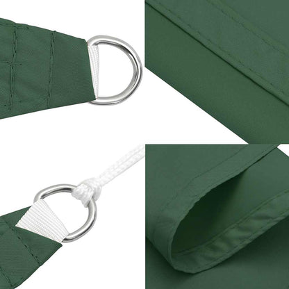 vidaXL Sonnensegel Dunkelgrün 7x5x5 m 100% Polyester Oxford