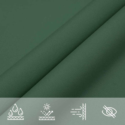 vidaXL Sonnensegel Dunkelgrün 7x5x5 m 100% Polyester Oxford