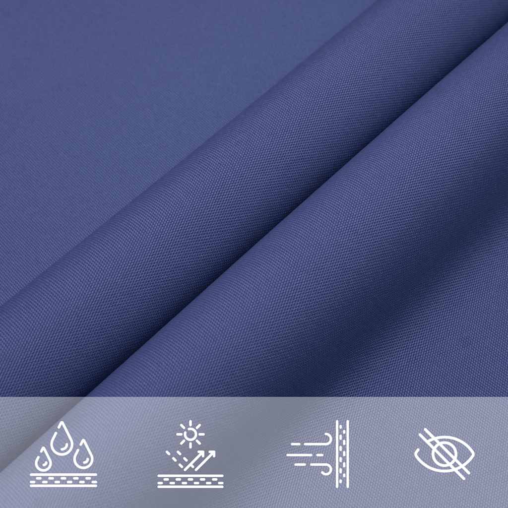 vidaXL Sonnensegel Blau 2x2x2 m 100% Polyester Oxford