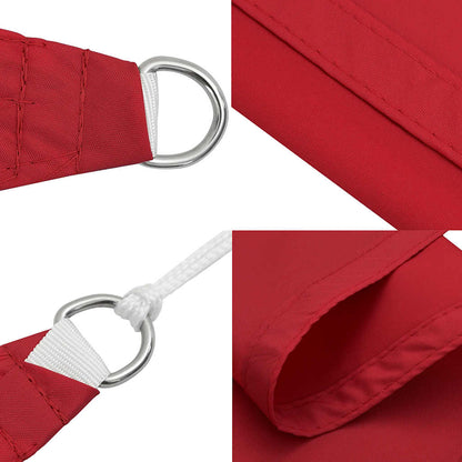 vidaXL Sonnensegel Rot 7x5x5 m 100% Polyester Oxford