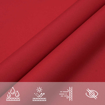 vidaXL Sonnensegel Rot 7x5x5 m 100% Polyester Oxford