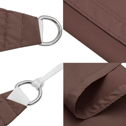 vidaXL Sonnensegel Braun 7x5x5 m 100% Polyester Oxford
