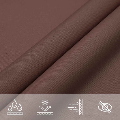 vidaXL Sonnensegel Braun 7x5x5 m 100% Polyester Oxford
