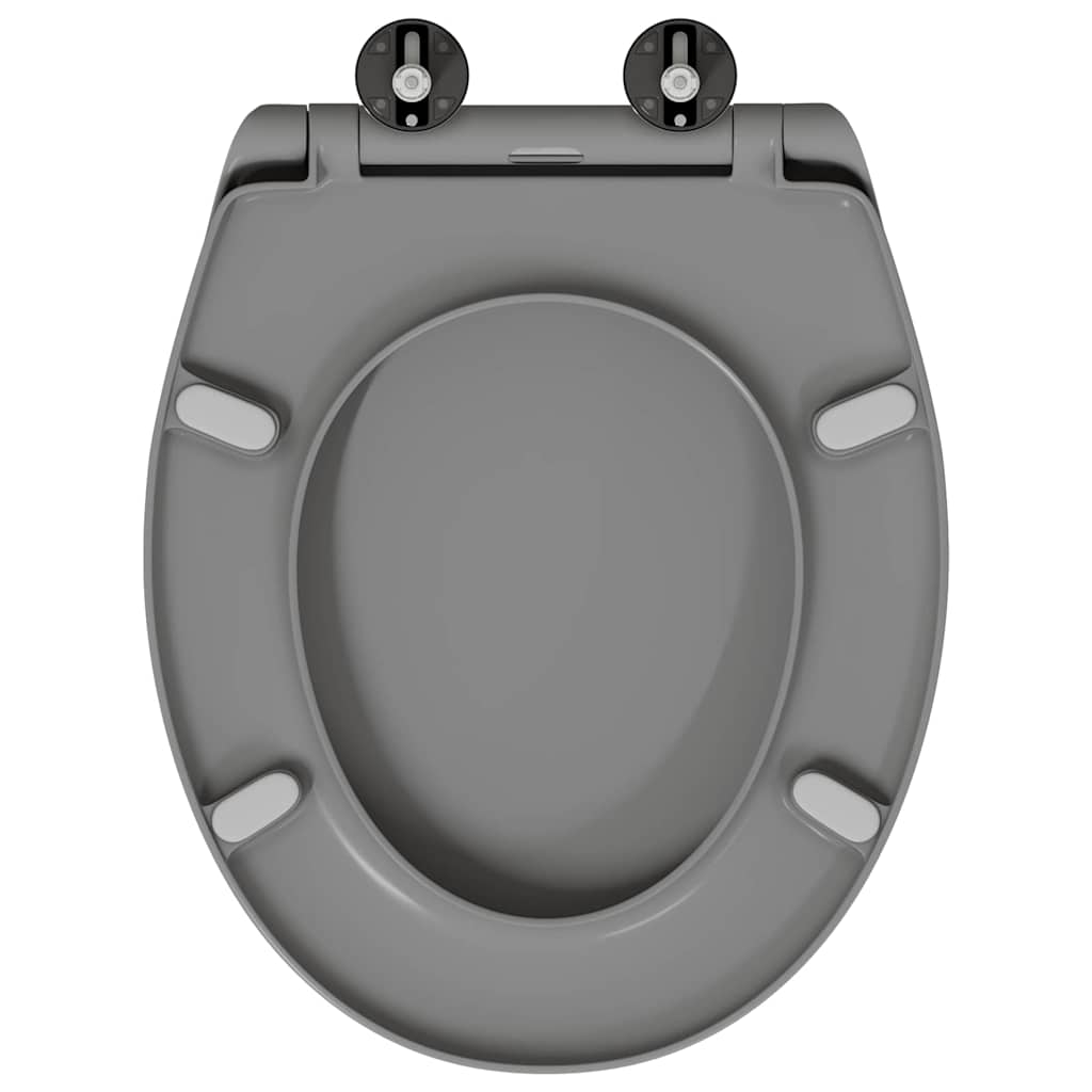 Toilettensitz Grau 47 x 37 x 4 cm Duroplast