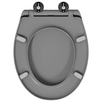 Toilettensitz Grau 47 x 37 x 4 cm Duroplast
