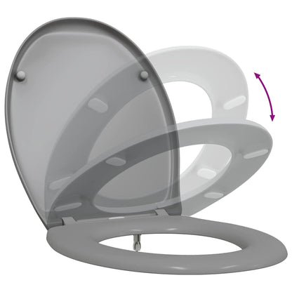 Toilettensitz Grau 47 x 37 x 4 cm Duroplast