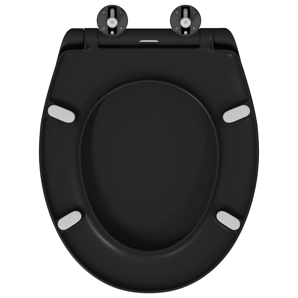 Toilettensitz Schwarz 47 x 37 x 4 cm Duroplast