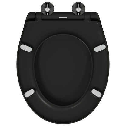 Toilettensitz Schwarz 47 x 37 x 4 cm Duroplast