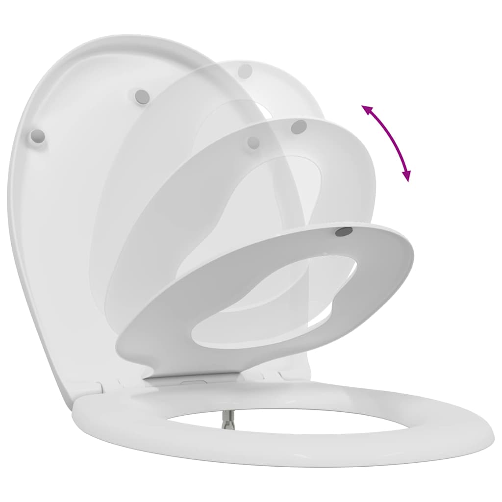 Toilettensitz Weiß 47 x 37 x 4 cm Duroplast