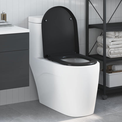 Toilettensitz Schwarz 49 x 36 x 4 cm Duroplast