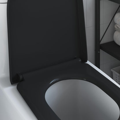 Toilettensitz Schwarz 49 x 36 x 4 cm Duroplast