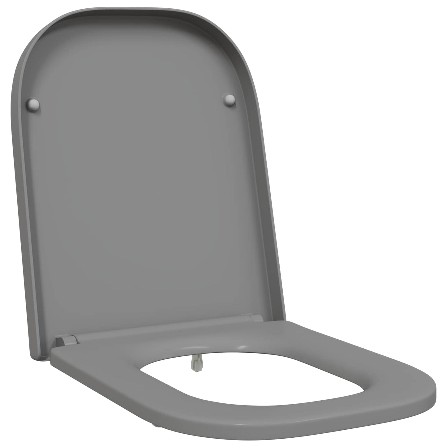 Toilettensitz Grau 47,5 x 35 x 3,6 cm Duroplast