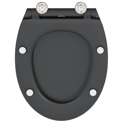 Toilettensitz Anthrazit 47 x 37,5 x 3,8 cm Duroplast