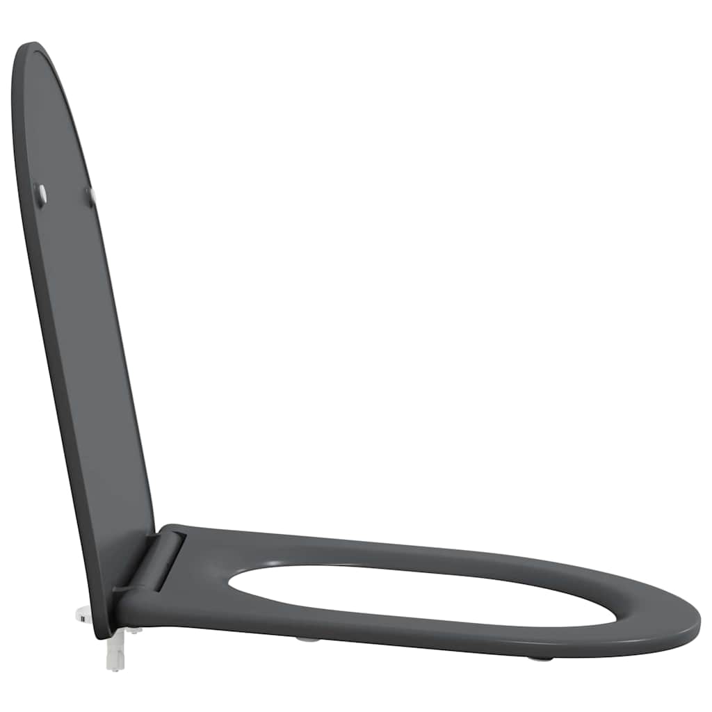 Toilettensitz Anthrazit 47 x 36 x 3,4 cm Duroplast