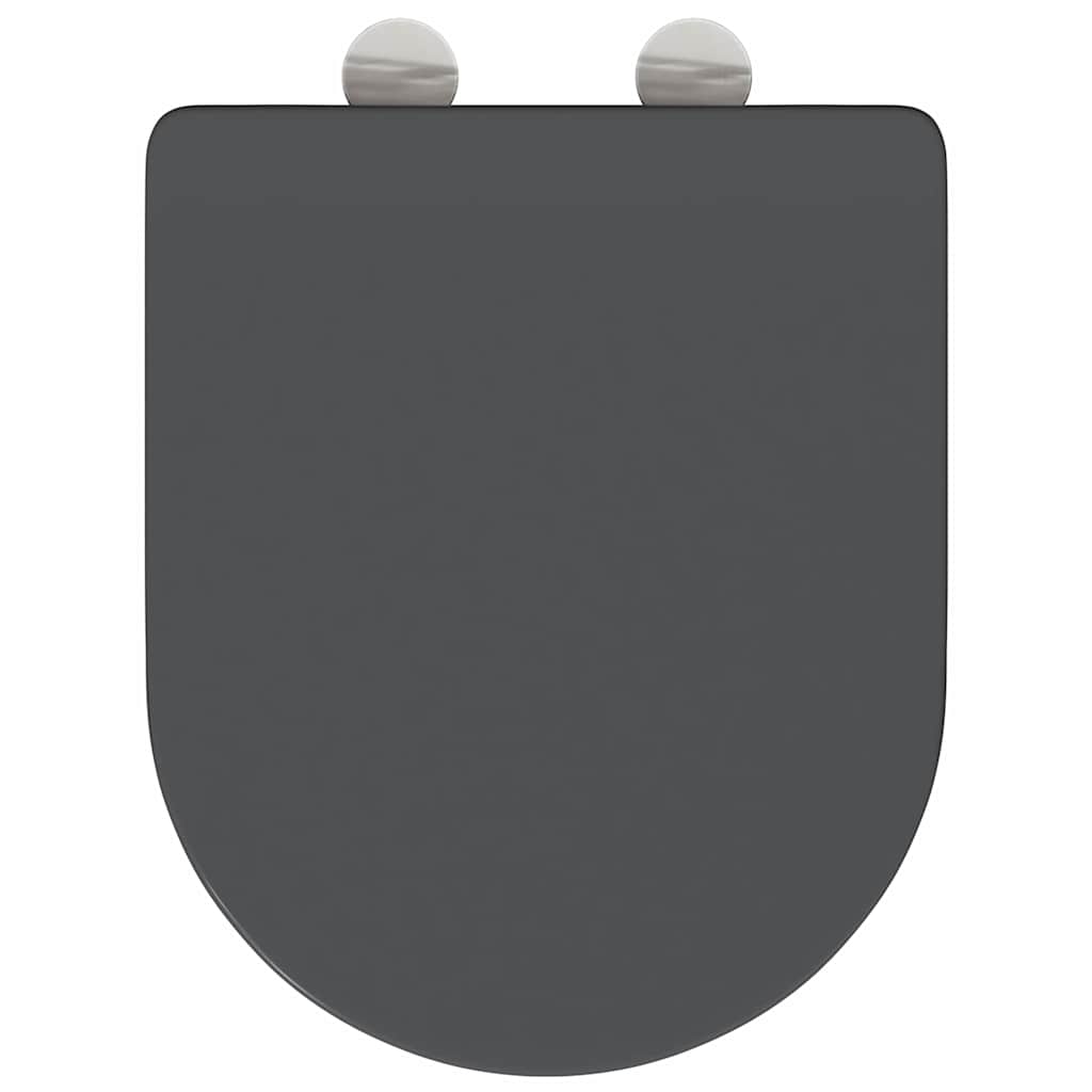 Toilettensitz Anthrazit 47 x 36 x 3,4 cm Duroplast