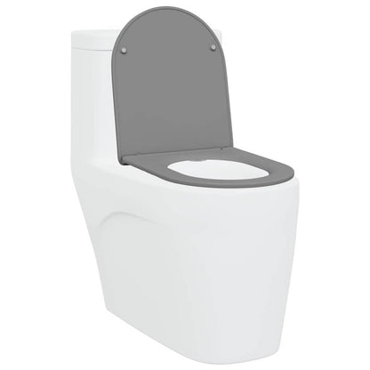 Toilettensitz Grau 47 x 36 x 3,4 cm Duroplast