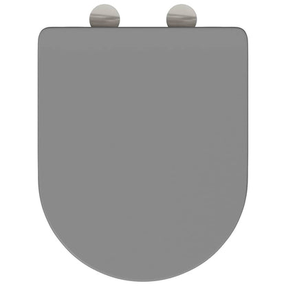 Toilettensitz Grau 47 x 36 x 3,4 cm Duroplast
