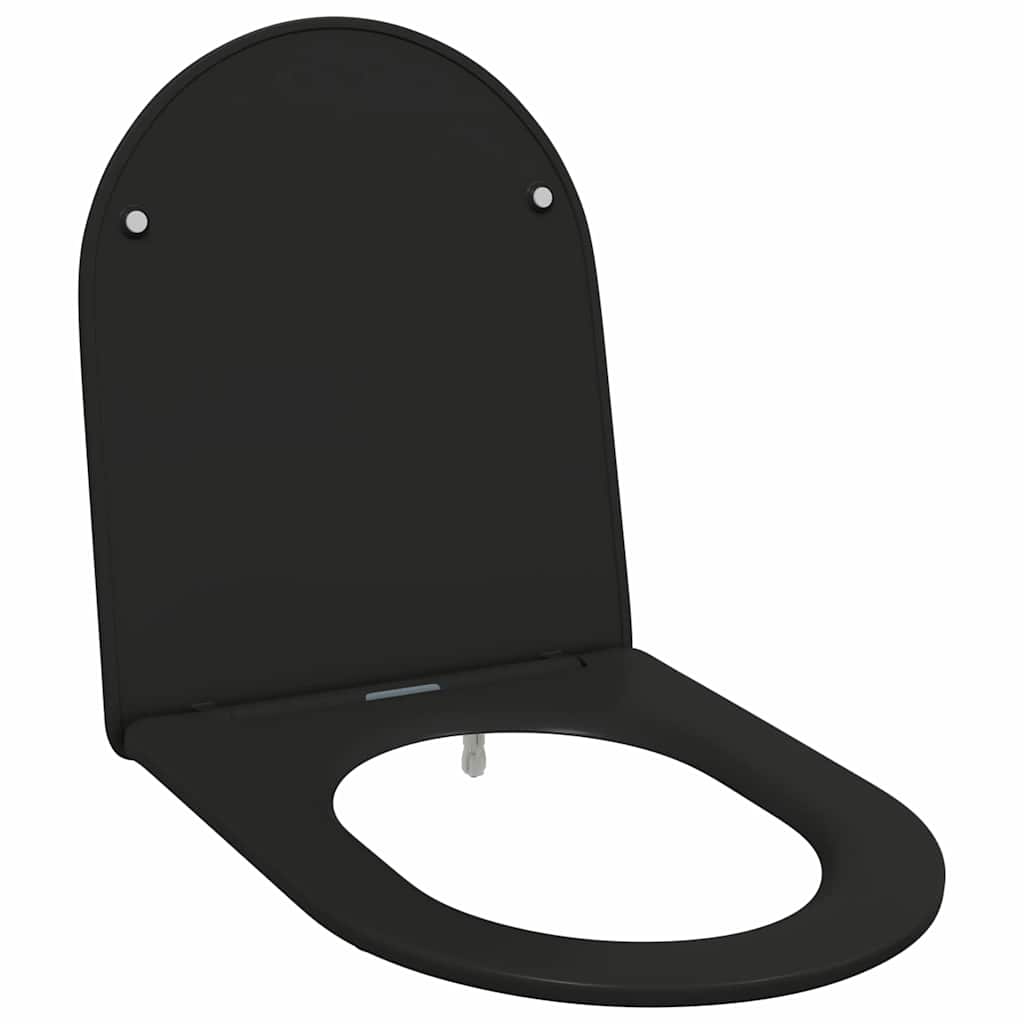 Toilettensitz Schwarz 47 x 36 x 3,4 cm Duroplast