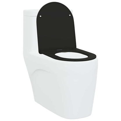 Toilettensitz Schwarz 47 x 36 x 3,4 cm Duroplast