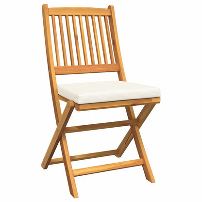vidaXL Klappstuhl 6 pcs Weiß 49 x 57,5 x 92 cm Massivholz Akazie