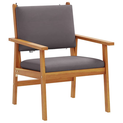 vidaXL Salon de jardin 4 pcs Marron 120 x 65,5 x 79 cm Bois d'acacia massif
