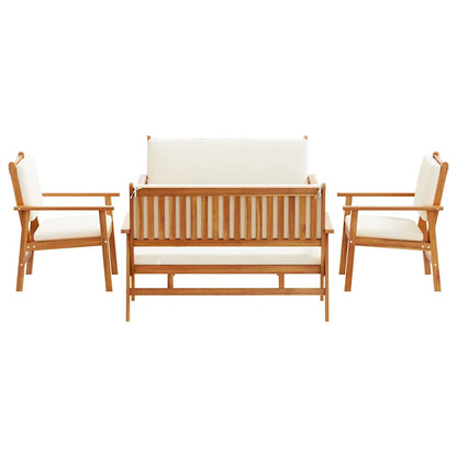 vidaXL Gartensofa-set 5 pcs Braun Massivholz Akazie